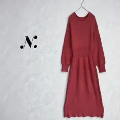 【N.D.O.T】針織連衣裙 長款 A字領 U領 棉混 M