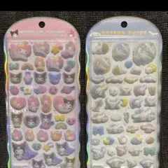 【新品】COTTON PUFFYコットンパフィーシール サンリオ 2枚セット
