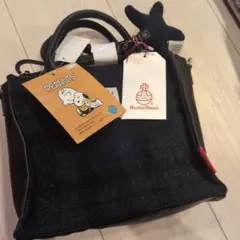 PEANUTS スヌーピー Harris Tweed ショルダーバッグ