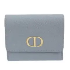 Dior 三つ折り財布 グレー