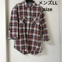 Gembony 7部丈ネルシャツ LL チェック柄のサムネイル