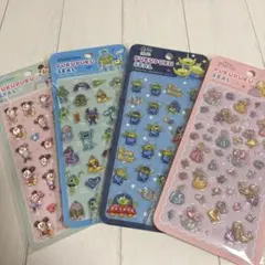ディズニー　トイストーリー　モンスターズインク　ぷくぷくシール