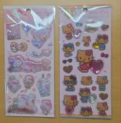 ハローキティ キラキラ立体シール 2シートセット SANRIO