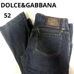 ドルチェ＆ガッバーナ ストライプ デニムパンツ ロゴプレート 52 大きいサイズのサムネイル