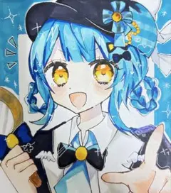 メ*)様 魔法少女ノ魔女裁判 橘シェリー 手描きイラスト