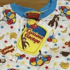おさるのジョージ　子供用パジャマ130㎝　半袖・パンツセット　風船