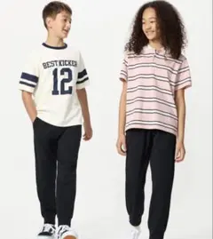 【新品未使用】UNIQLO ウルトラストレッチエアリズムジョガーパンツ2枚140