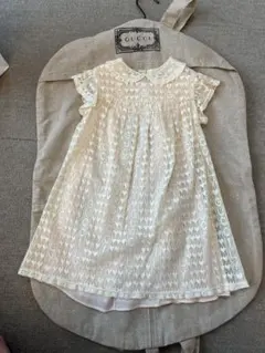 GUCCI アイボリー レース ワンピース 12/18サイズ
