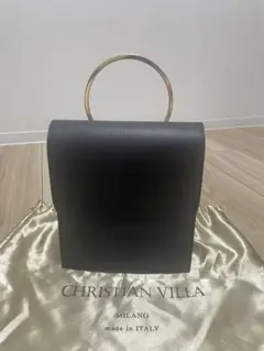 CHRISTIAN VILLA ブラック2wayショルダーバッグのサムネイル