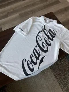 ジャックバニー　メンズゴルフウェア　半袖ポロシャツ　コカコーラ　M