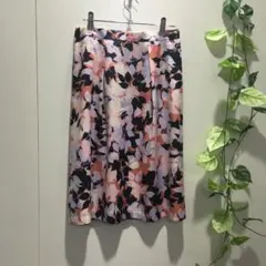 【Reflect】スカート 花柄 総柄 赤系 9 M　レディース　リフレクト
