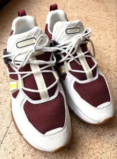 LACOSTE スニーカー ボルドー×ホワイト