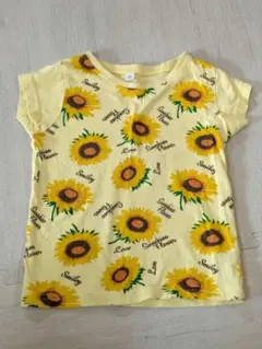 ひまわり100 Tシャツ イエロー 半袖