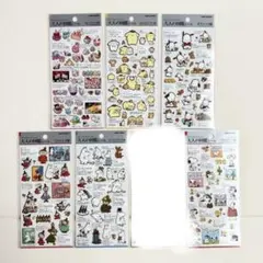 正規品 大人の図鑑シール 8種セット サンリオスヌーピー ムーミン カクテル