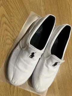 Polo Ralph Lauren ホワイト スリッポンスニーカー