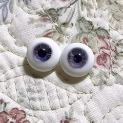 ディーラー様製　グラスアイ　濃い紫系　15ミリ