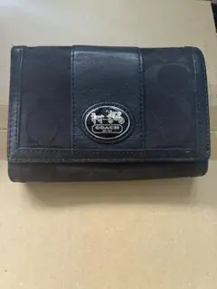 COACH 二つ折り財布 シグネチャー ブラックのサムネイル