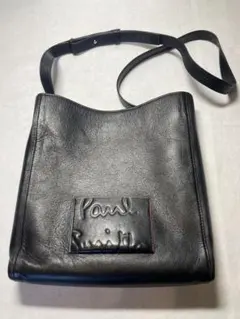 【まる子】Paul Smith 美品　黒　2wayショルダー シグネチャーストライププラー 2WAY ミニショルダーバッグ