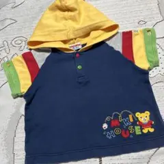美品☆ミキハウス ☆フード付き トレーナー☆80