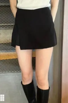 グレイル　インパン裏地付きラップ風ミニスカート〔ai86〕