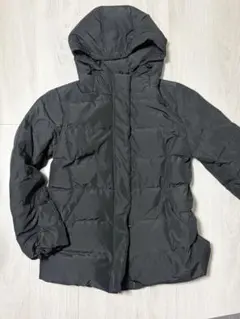 【お値下げ中】フード付き黒ダウンジャケット サイズ11