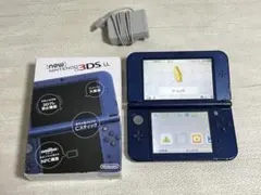 New ニンテンドー3DS LL メタリックブルー 純正充電器・箱付