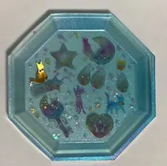 SALE【エポキシレジン】魔法杖とネコちゃん② 【コースター型　小物入れ】
