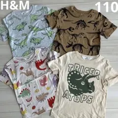 H&M 恐竜柄 Tシャツ 4枚セット