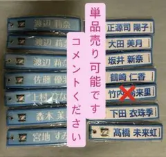 日向坂46 ネームタグキーホルダー　カプセルトイ　まとめ売り　青　白