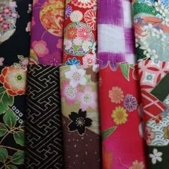 20✕10cmサイズ和柄生地ハギレ10枚セット（280）