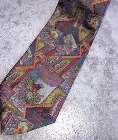 美品 GIANNI VERSACE ネクタイ 艶 光沢 華