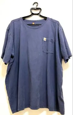 Carhartt ポケT 3XL フェード ネイビー 雰囲気系 ボロT