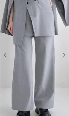 Heather アソートレイヤードパンツ ストライプ パンツ ヘザー レイヤード