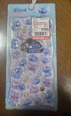 は*と様 スティッチ プチドロップステッカー　シール　ぷくぷく　ボンボンドロップ