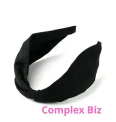 コンプレックスビズ　フレキシフィットヘアバンド コクーンシャン ブレー　ブラック