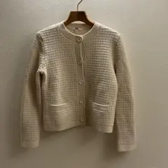 UNIQLO Mサイズ 長袖カーディガン クリーム色