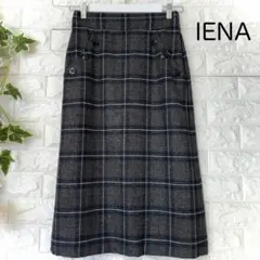 IENAロングスカート 美品 イエナ ロングスカート チェック柄