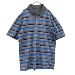 グレー ポロシャツ