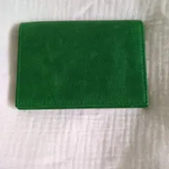 新品♪緑色レザー名刺入れ