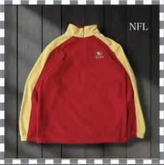 1457/NFLフォーティナイナーズ厚手フリースジャケットハーフジップM相当