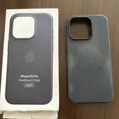 iPhone 15 Pro FineWoven Case ブラック