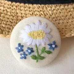 刺繍ヘアゴム　2個セット