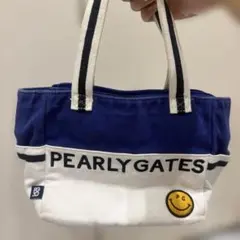 パーリーゲイツ エナメル ボストンバッグ ラウンドバッグ ネイビー