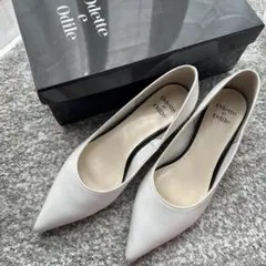 新品未使用★ Odette e Odile パンプス 白 23.5cm