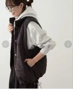 CIAOPANIC TYPY ブラック キルティングベスト S