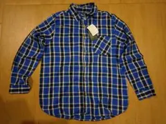 新品★park girl ネル　シャツ　チェック☆青　スピンズ　wego gu