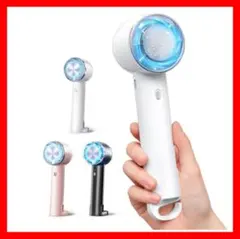 ハンディファン 冷却プレート 携帯扇風機 ホワイト 手持ち扇風機