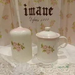 imane イマン ダイアナローズ柄 陶器製サニタリーセットのサムネイル