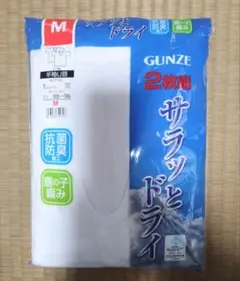 GUNZE 半袖U首シャツ 2枚組 Mサイズ