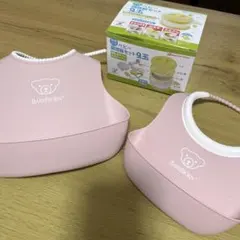 BABYBJÖRN ピンク お食事エプロン 2枚セット
